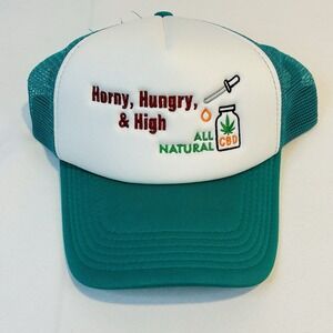 CBD Hat Horny, Hungary, & Hight All Natural CBD  Trucker Snapback